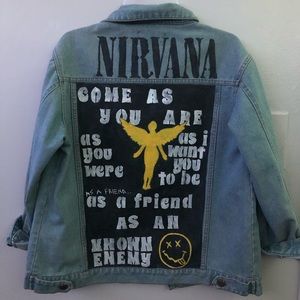 NIRVANA distressed Denim Jacket